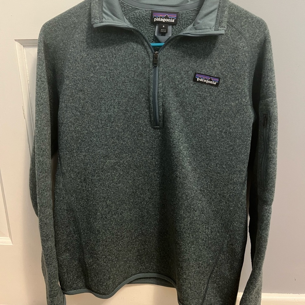 Women’s Patagonia Green/Grey Better Sweater 1/4 Zip Up